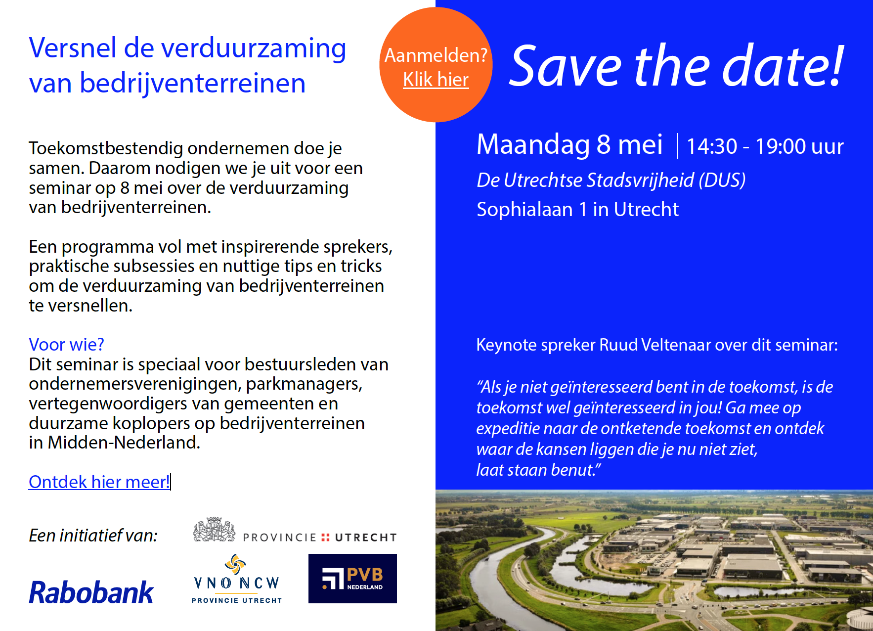 8 mei Congres Verduurzaming