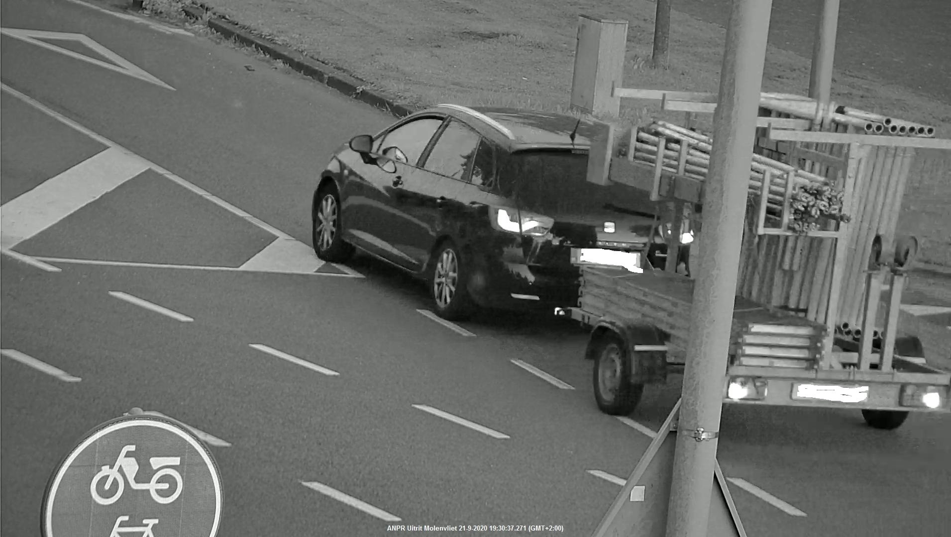 ANPR Uitrit Molenvliet zonder kenteken